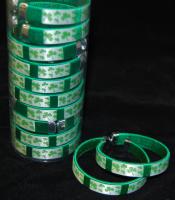 SHAMROCK BANGLE BRACELETS 12 PC